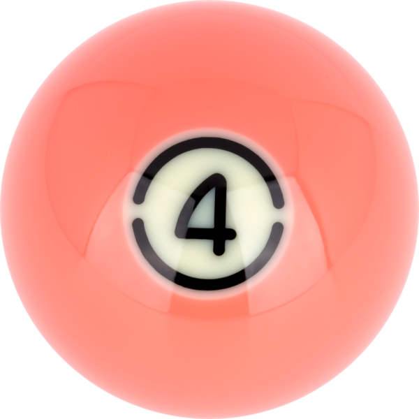 RBABK_04 Aramith BLACK Replacement Ball – #4 | Golden Break Billiards